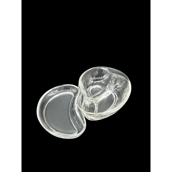 Vtg. Fostoria "Contour" Divided Relish Dish & Unbranded Relish Dish Set - Picture 8 of 10